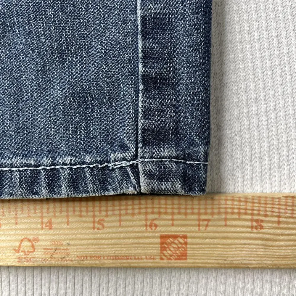 True Religion Section Straight Jeans Mens 36x31 Blue Denim Straight Leg